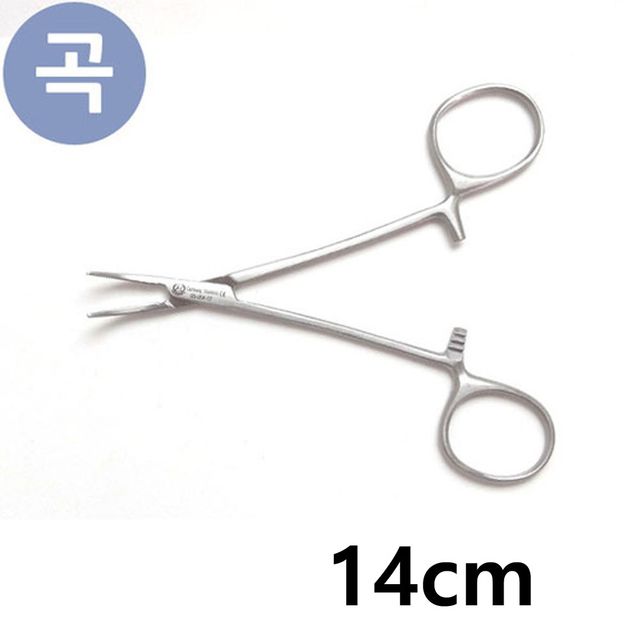 크라일포셉 14cm 곡선형 의료용 겸자 진료용