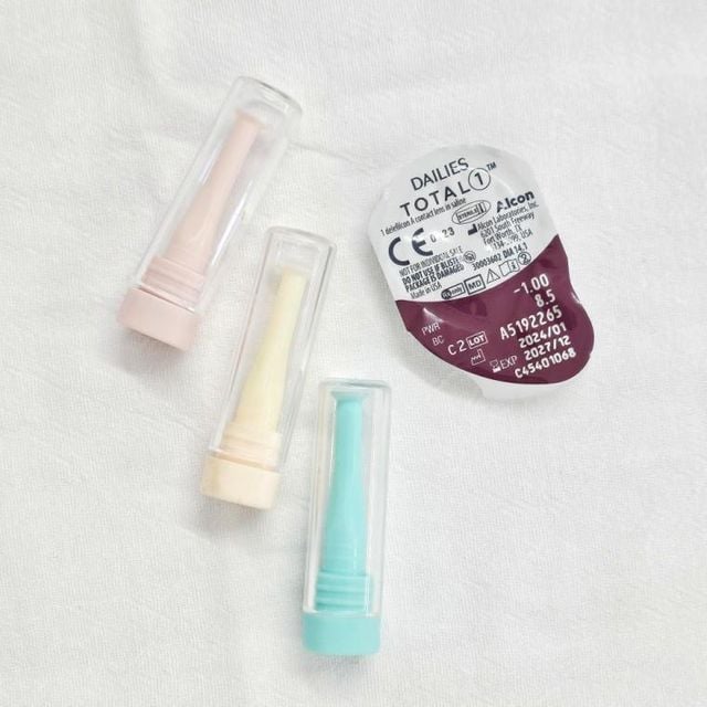 쉽게 하드렌즈 드림렌즈 빼는 뽁뽁이 흡착봉 끼는 케이스 도구 법