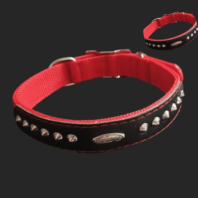 반려견목줄 반려견목걸이 PP 개목줄 20mm 51cm 빨강