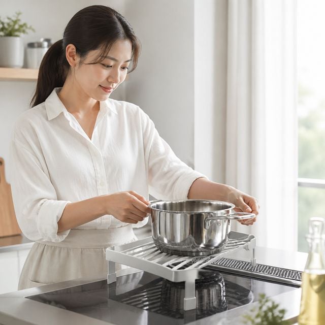 싱크대 수납선반 주방 조리대 코너선반 냄비 프라이팬 정리대 식기건조기 정리함 - 이미지 1