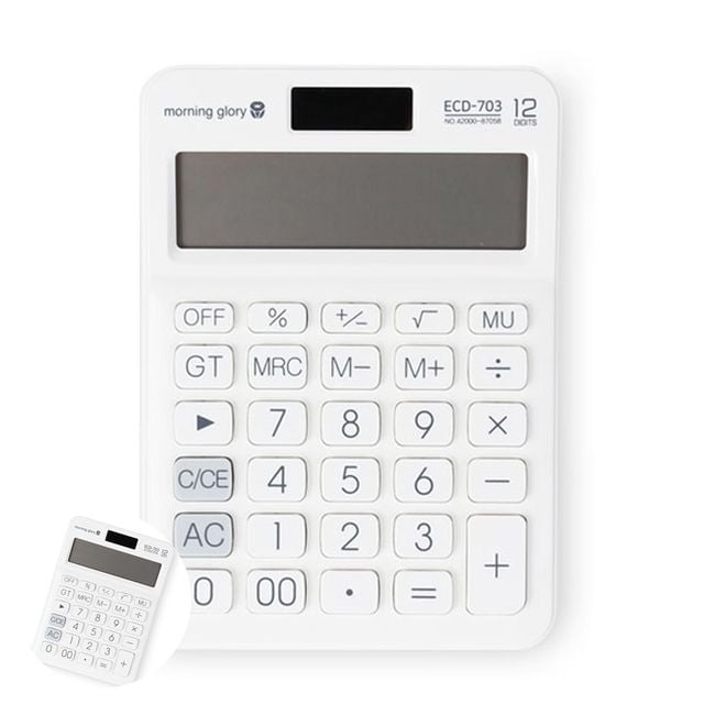 전자계산기 일반계산기 핸디 계산기 화이트