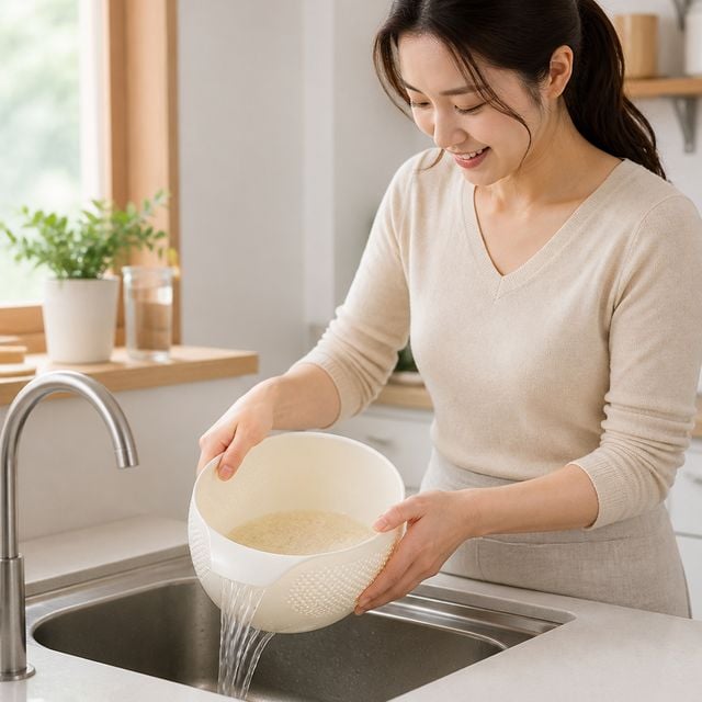 쌀세척볼 야채볼 세척기 조리 도구 믹싱볼 볼 주방 식재료 씻기용 기구 - 이미지 1