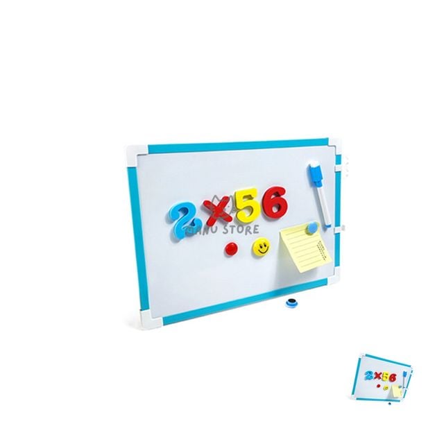 자석보드 보드판 칼라 양면 화이트보드 세트 25x35cm 자석2+펜