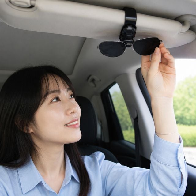 자동차 선글라스 클립 안경 홀더 차량용 거치대 썬바이저 집게형