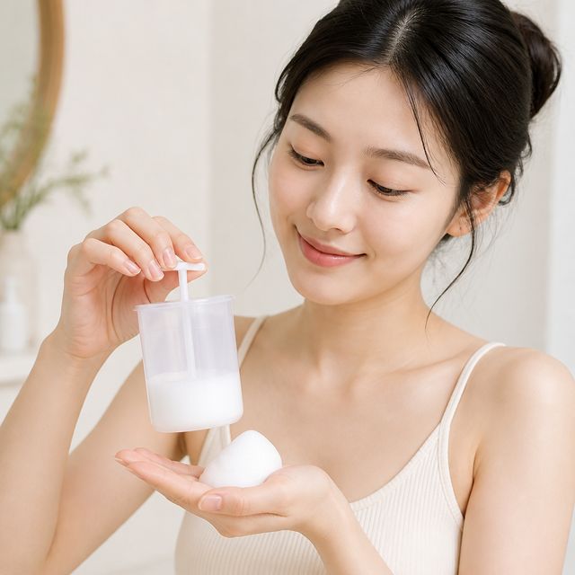 세안 페이스 거품 제조기 버블 메이커 클렌징 폼 풍성한 거품망