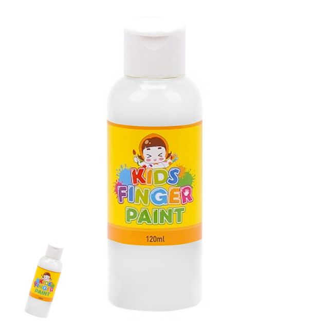 아동미술재료 미술용품 미술놀이 핑거페인트 120ml 흰색