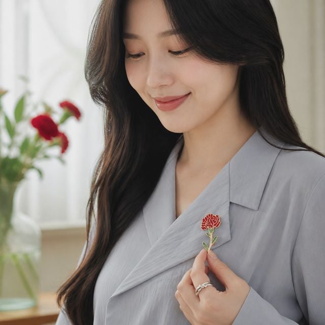 어버이날 스승의날 카네이션 코사지 선물용 패키지 구성