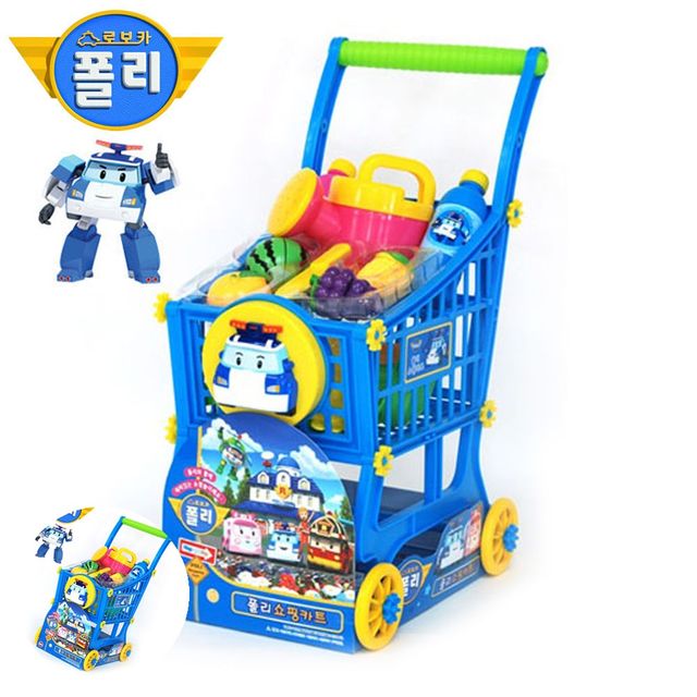아동가게놀이 유아가게놀이 로보카폴리 쇼핑카트 폴리