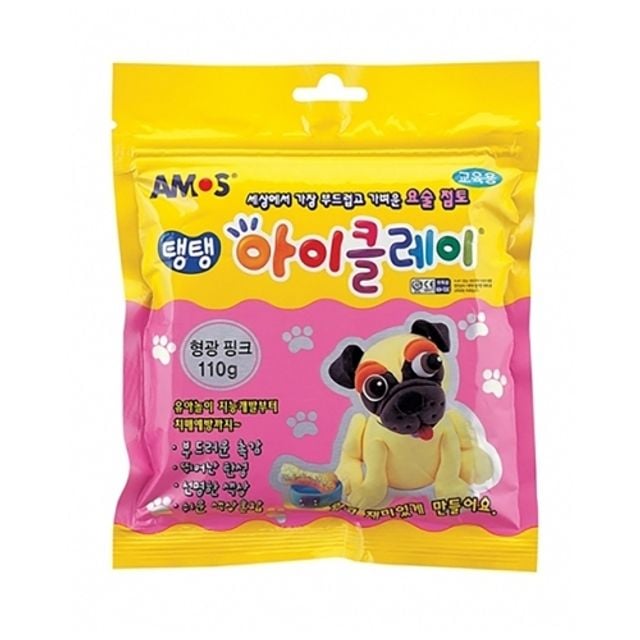 아이클레이 110g 형광분홍, 어린이 클레이공예 재료 - 이미지 1