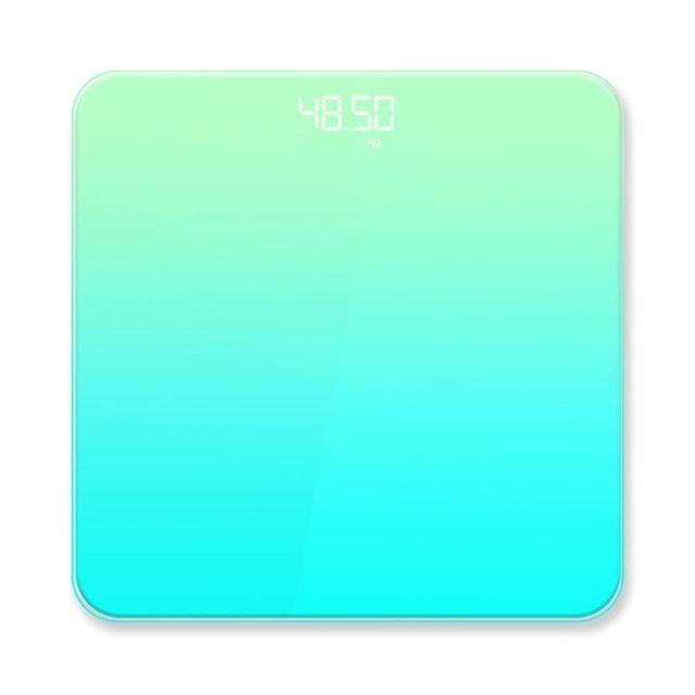 LED 디지털 그라데이션 체중계 26x26cm 그린