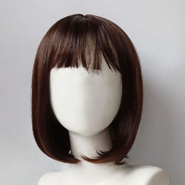 여성 앞머리 단발 가발 통가발 머리숱 보충 쉬운착용