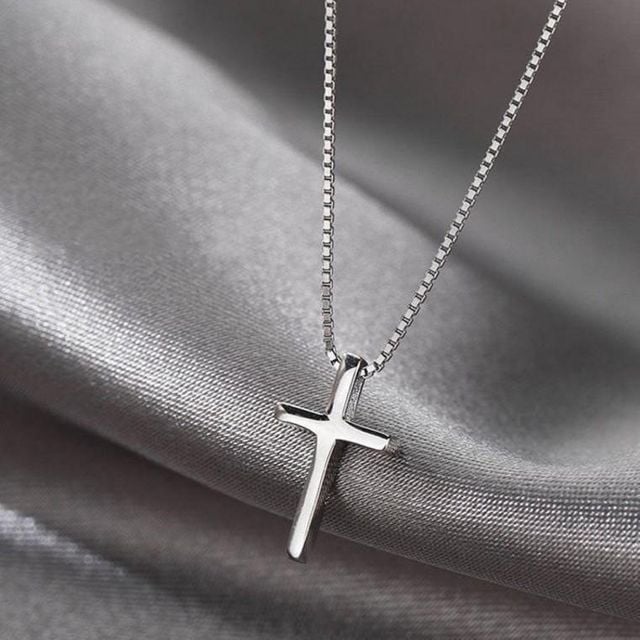 십자가 미니 목걸이 레이어드 데일리 베이직 심플 여자 패션 체인