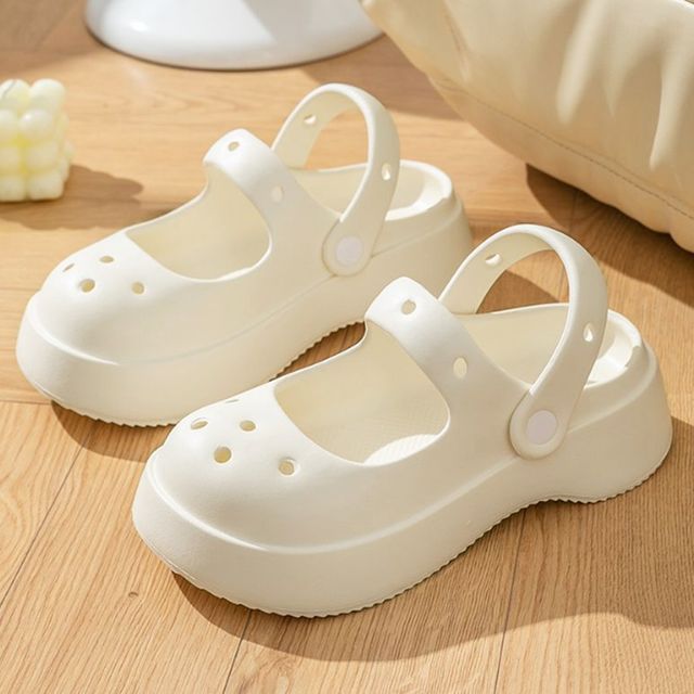 유니크 샌들 통굽 여름 슬리퍼 아쿠아슈즈 펀칭 신발 물놀이 워터 - 이미지 3