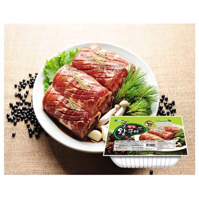 엄마손 까만콩 왕돼지양념왕구이-1.4kg(4대)무뼈갈비