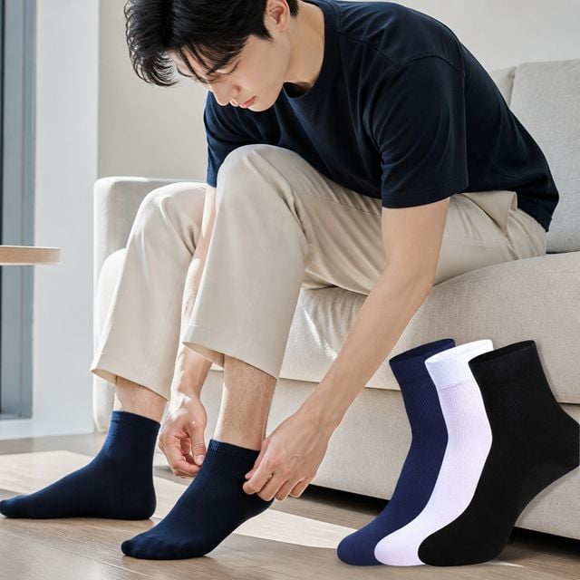 남자 여름용 발목양말 데일리 무지 정장 삭스 얇은 슬림핏 면양말
