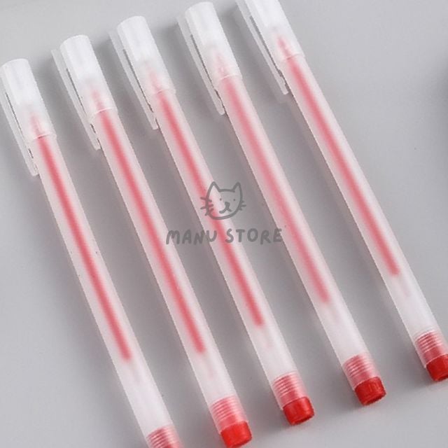 볼펜대량구매 잘써지는볼펜 중성 젤펜 100p세트 0.5mm 레드
