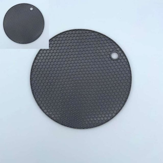 실리콘 냄비 받침대 17cm 그레이 냄비받침 실리콘냄비받침대 냄비받침대 뜨거운냄비받침
