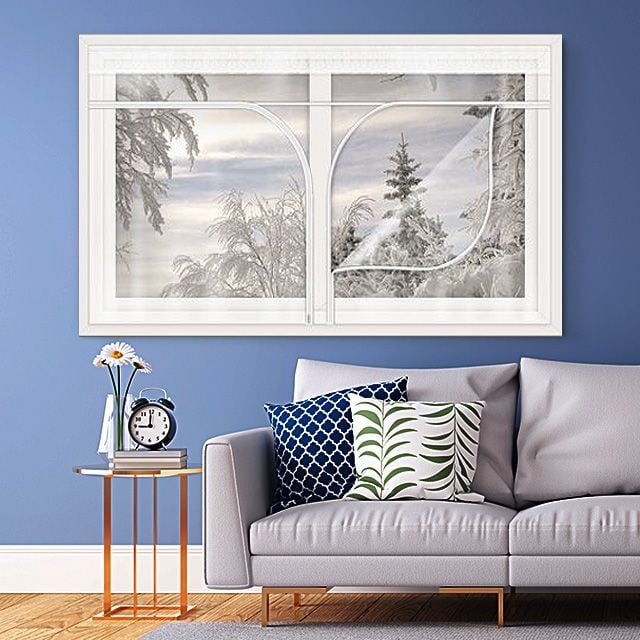 창문비닐 시트 바람막이 겨울철 방한용품 200x120