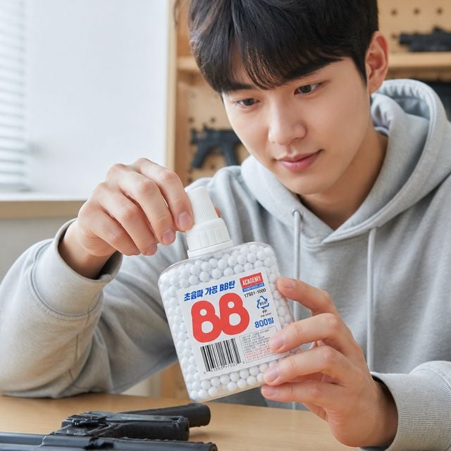 비비탄 6mm 800발 서바이벌 건 탄통 리필 장난감총 800p