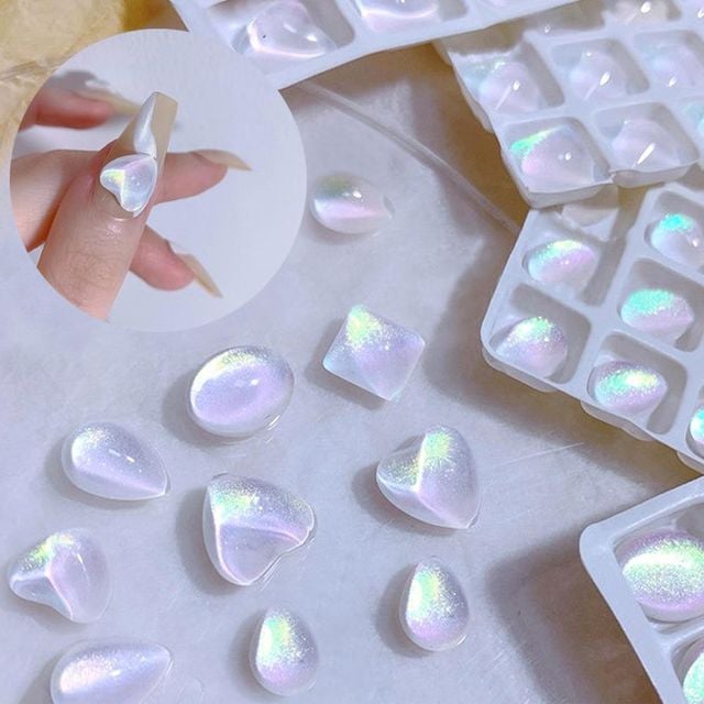 네일아트 오로라 펄 스톤 3p 5종 우루우루 얼음네일