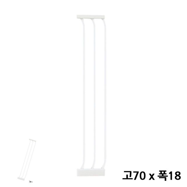 반려견안전문 강아지칸막이 자동닫힘 강아지 출입문 연장벽 화이트 고70x폭18