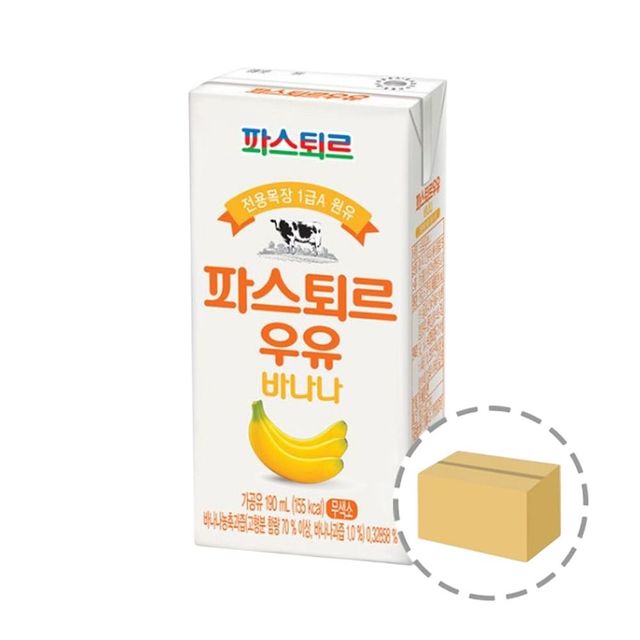파스퇴르 멸균 바나나우유 190ml (24팩)