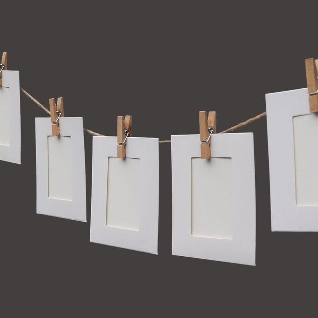 가랜드 종이액자 (10p 2x3 화이트)