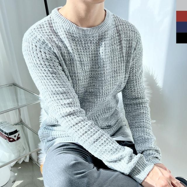 데이트 남편 니트티 라운드니트 정장 니트셔츠 니트