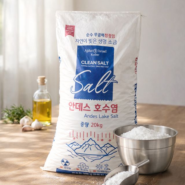 안데스 프리미엄 소금 고운 중간 굵은 미네랄 20kg