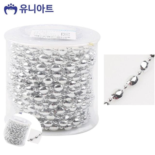 비즈공예팔찌부자재 비즈공예부자재 롤체인줄 투명