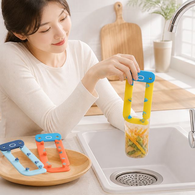 음식물쓰레기 거름망 홀더 50매 구성 싱크대 배수구 망 거치대