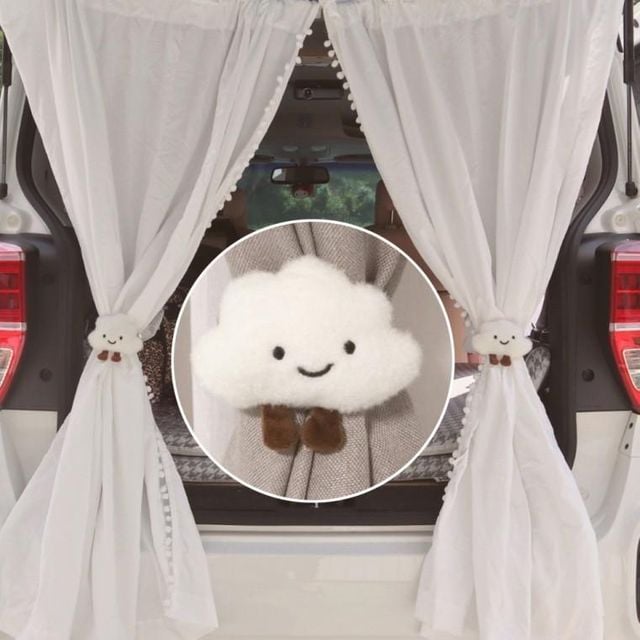인형 구름 커텐집게 차박 커튼 고정 타이백