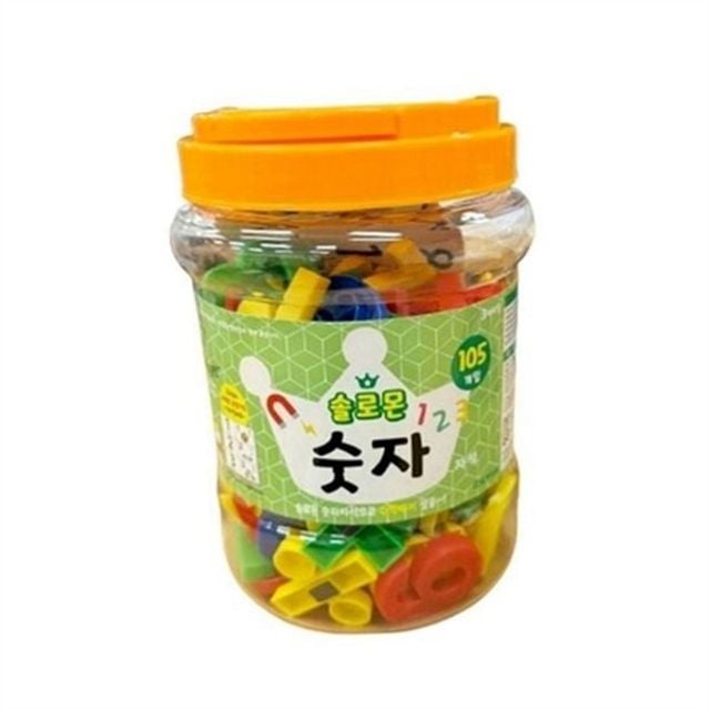 학습용 숫자 자석 105개입 자석 숫자 놀이 교육용 놀이용 학습 교재 냉장고 수학
