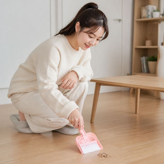 어린이 미니 청소도구 쓰레받기 빗자루 교실 책상 청소용품