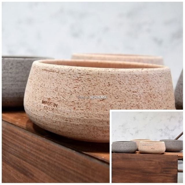 이탈리아 러스틱 분재형 20x10cm 미니토분 빈티지토분 토분화분 이태리토분