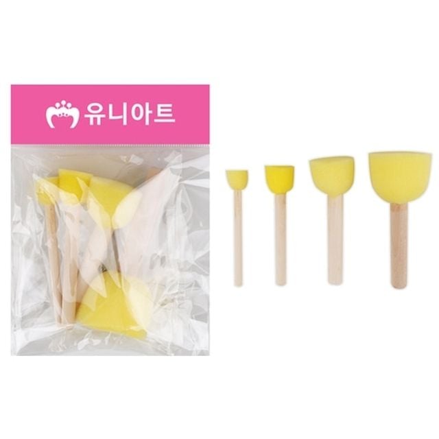 혜명몰 유니아트 도장찍기스펀지 3번 - 개 (1개입) 리본재료 가방부자재 만들기키트 미술만들기 미술재료 - 이미지 2