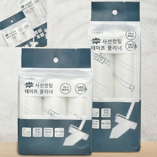 사선컷팅 테이프클리너 리필 테이프크리너리필 돌돌이리필 돌돌이테이프리필 먼지제거테이프