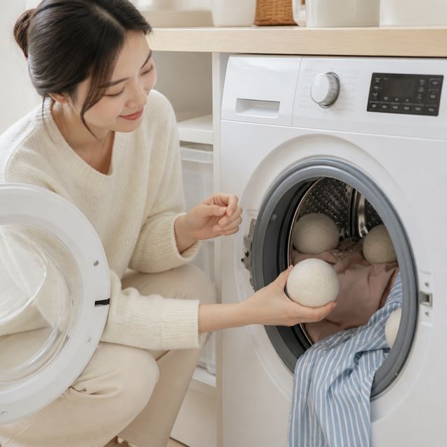 세탁용 1P 울 드라이볼 세탁 건조기 먼지 제거 정전기 방지 볼 - 이미지 1