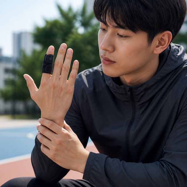 손가락 고정밴드 스포츠 압박 아대 손가락부상