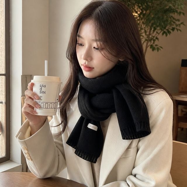 겨울 방한 목도리 니트 스카프 소품 머플러 남녀 공용 - 이미지 1