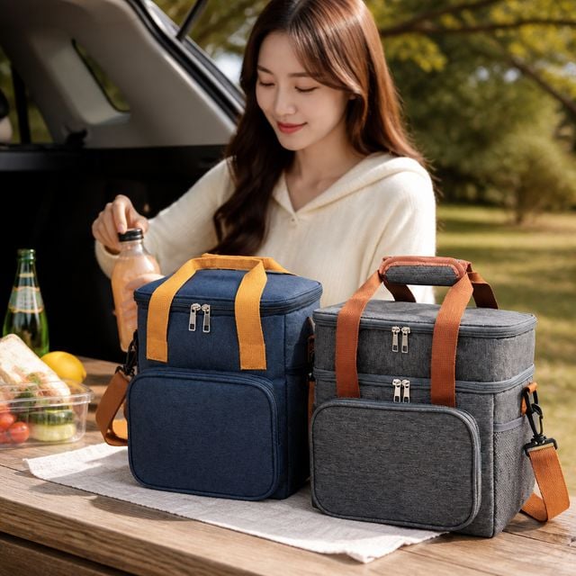 피크닉 도시락 파우치 보온 보냉 주머니 런치백
