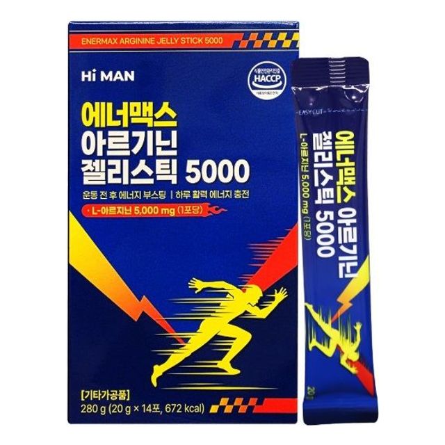 하이맨 에너맥스 아르기닌 젤리스틱 5000 20g x 14포