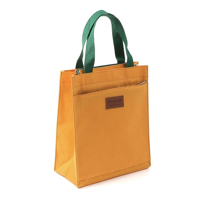 리빙 캔버스 토트백 25x28.5cm 옐로우 캔버스가방