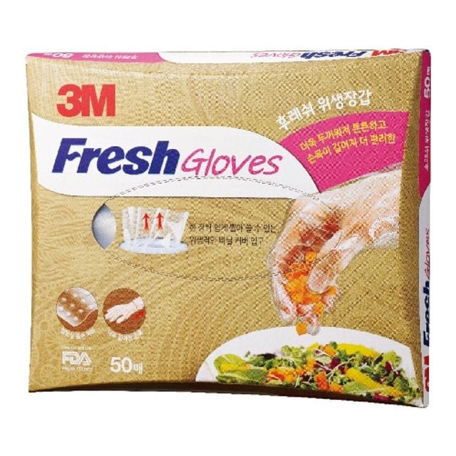 3M)후레쉬 뽑아쓰는 장갑(50매)