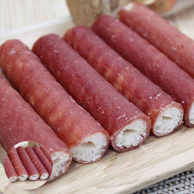 애완견간식 애견간식 그대로 라이스 크리스피롤 6p 라이스 오리 강아지 간식