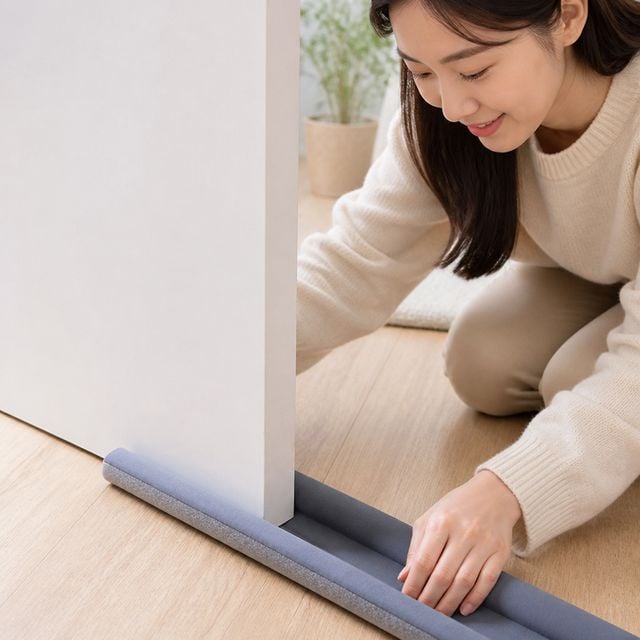 현관문 틈새막이 외풍차단 문풍지 가정용 문틈 바람막이 방풍재