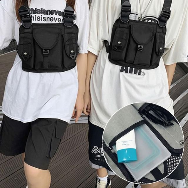 프론트백 레져 등산 다용도 포켓 낚시 가방 작업용 수납