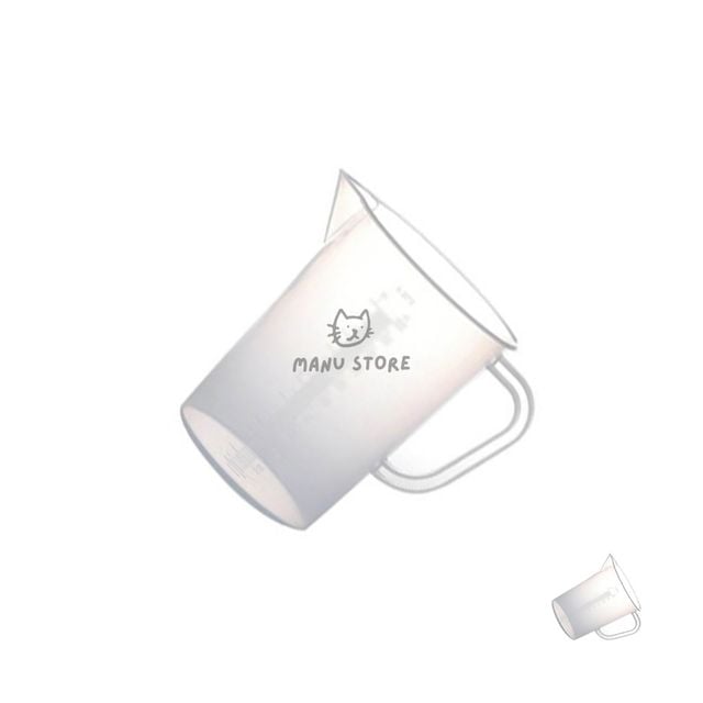 손잡이계량컵 이유식계량컵 플라스틱 계량컵 비커 300ml