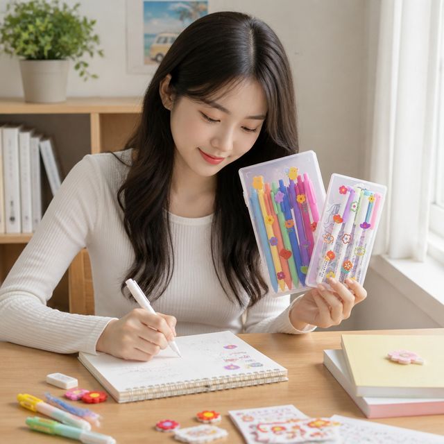 스티커 보관함 대형 문구 정리함 수납 케이스 플라스틱 굿즈 보관통