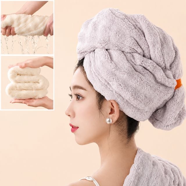 베넬라 머리수건 헤어 타올 터번 긴머리 드라이 타월 머릿 말리는 여성 여자 여아 여자아이 샤워